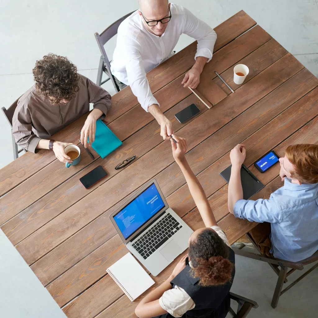 Professional team collaboration